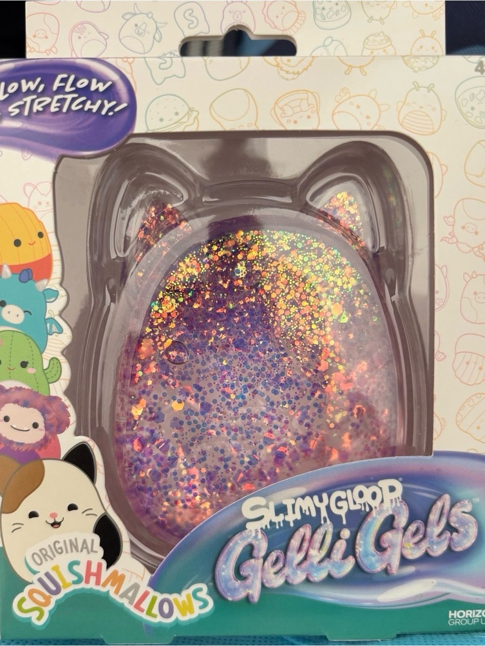 Squishmallows Purple Glitter Cat Gelli Gels